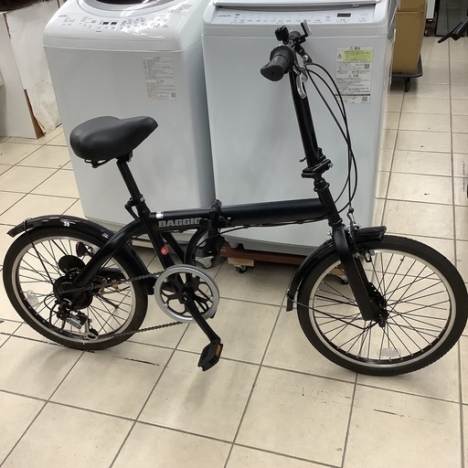 【美品】東部　ノンパンクタイヤ折りたたみ自転車　　防災サイクル　20インチ　6段変速