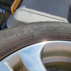 TOYO スタッドレスタイヤ　18年34週　ホンダ　アルミホイール、15インチ　タイヤチェーン付き
