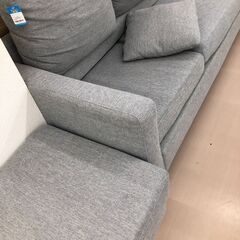 Wa951 3人用ソファー グレー オットマン付き