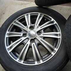 アルミホイール　&　ラジアルタイヤ4本セットで