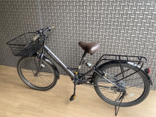 自転車　黒、チャコールグレー　26インチ