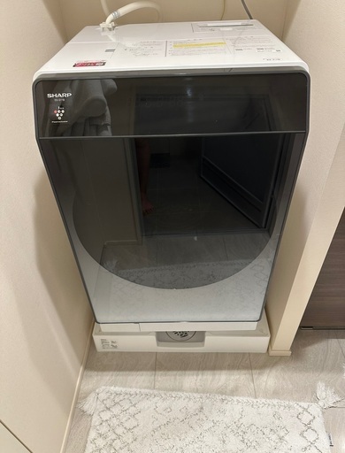 シャープ ドラム式 洗濯乾燥機 洗濯11kg 乾燥6kg 幅59.6cm ヒートポンプ乾燥 乾燥フィルター自動掃除 ES-G11B-SL 左開き シルバー