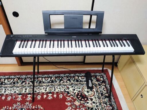ヤマハ 電子ピアノ/キーボード NP-32B フットペダル・スタンド・譜面台付  比較的綺麗  ※近隣無料配送可