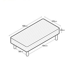 無印良品 脚付マットレス セミダブル