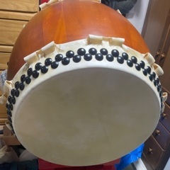 未使用品 1.8尺巻耳 長胴太鼓(楡ケヤキ) 発送も可能！！