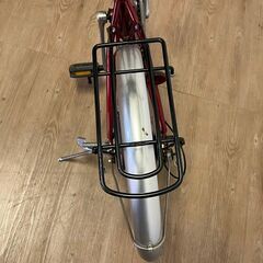 20インチ 折りたたみ自転車 レッド 赤 SHIMANO SL-TY18 6段 変速 サイクリング 通勤 通学