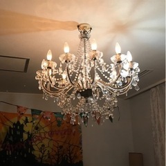 自宅で使用　シャンデリア