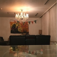 自宅で使用　シャンデリア