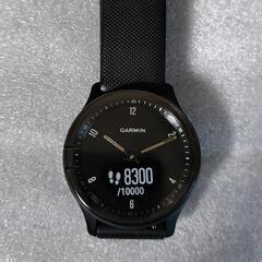 【ウォッチ部分新品未使用 ベルト・充電ケーブル付き】GARMIN vivomove Sport Black  スマートウォッチ