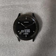 【ウォッチ部分新品未使用 ベルト・充電ケーブル付き】GARMIN vivomove Sport Black  スマートウォッチ