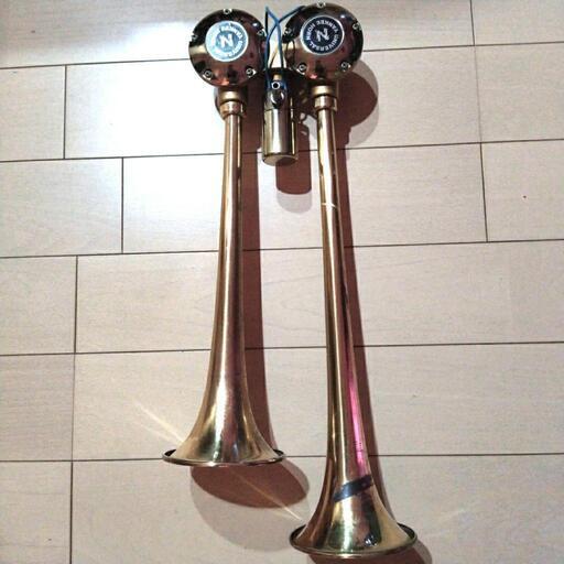 日建バトルロングヤンキーホーン NIKKEN製！真鍮全長71.5cmのロング 