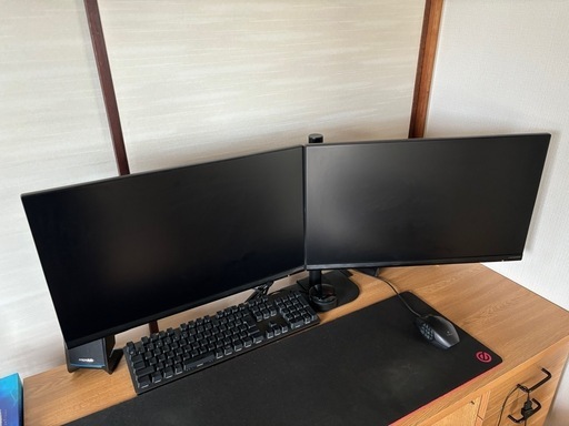 23.8型FHD　PCモニター　2台セット（広島市周辺であればお届けします）