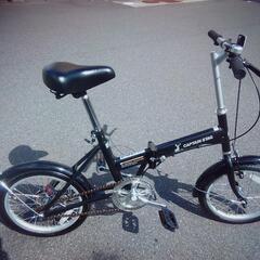 16インチ　黒　折りたたみ自転車 CAPTAIN STAG　美品♪