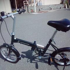 16インチ　黒　折りたたみ自転車 CAPTAIN STAG　美品♪