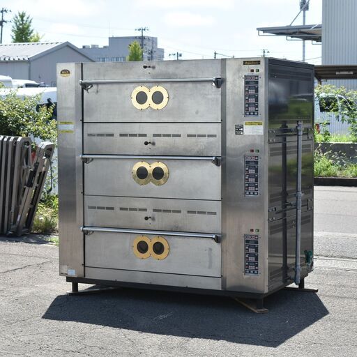 ≪zyt1628ジ≫ Kyuhan/キュウーハン 輻射窯 ガスオーブン ② EKII-6123Y 都市ガス用 AC100V 2011年製造？ 大型/製パン/業務用/EK2 現状品 60818-04