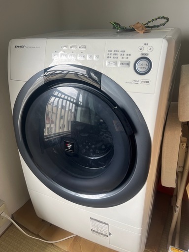 ドラム式洗濯機(SHARP/7kg/乾燥3.5kg ES-S7D-WL 2020年製)