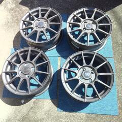 OZレーシング ホイール15インチ 6jj インセット45　PCD100　MSW85-Ⅱ　mini（ミニ）等 ガンメタ系