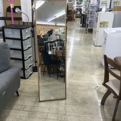 MUJI/無印良品　スタンドミラー　天然木／オーク材   参考価格29,800円　No.977