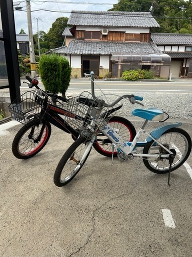 18インチ子供用自転車2台セット