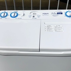 (ジM-121)SALE‼️¥19,800(税込み) AQUA 2槽式電気洗濯機 5kg 2023年製