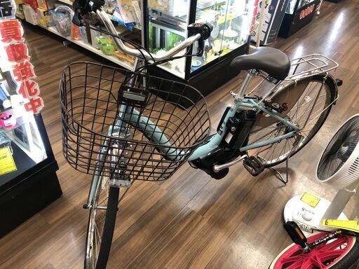 ★使用わずか★ブリジストン 電動自転車アシスタU DX A6XC41 マリノブルー 26インチ /3段変速 26インチ  幅広ワイヤーバスケット 約4.0時間の充電で約60km 美品 自転車 新生活 電動 堺市 石津【ジャングルジャングルサカイ石津店】