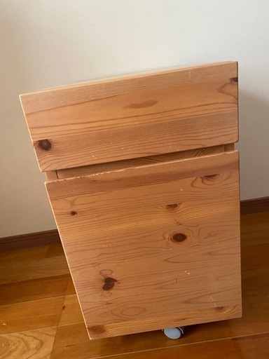 MUJI 良品計画 無印良品 パイン材 デスク キャビネット 袖机 天然木