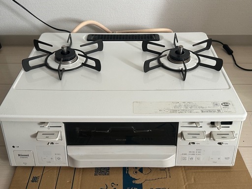 リンナイ２口ガスコンロ都市ガス用
