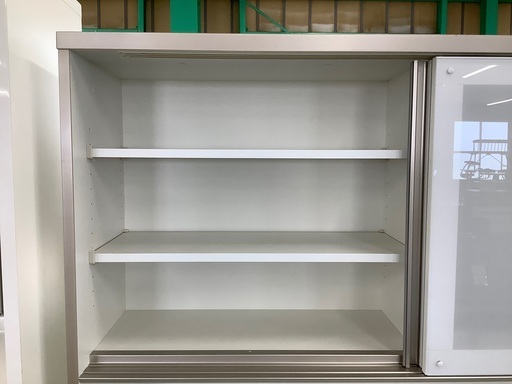 ☆ジモティ割あり☆ 松田家具 レンジボード ホワイト H210×D50×W141 