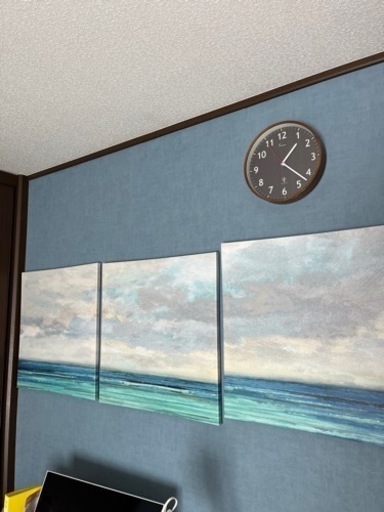 IKEA 海　アートパネル　絵画　サーフィン