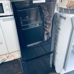 北九州市内配送無料　保証付き 三菱電機 MITSUBISHI ELECTRIC 冷蔵庫 （146L・右開） 2ドア サファイアブラック MR-P15X-B