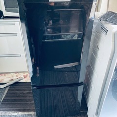 北九州市内配送無料　保証付き 三菱電機 MITSUBISHI ELECTRIC 冷蔵庫 （146L・右開） 2ドア サファイアブラック MR-P15X-B