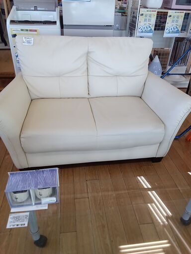 ★ジモティ割あり★  ソファ ホワイト H88×D85×W132 クリーニング済み TK3061