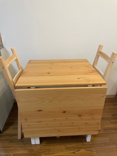 IKEA/ダイニングセット/テーブル(PINNTORP)・チェア(IVAR)