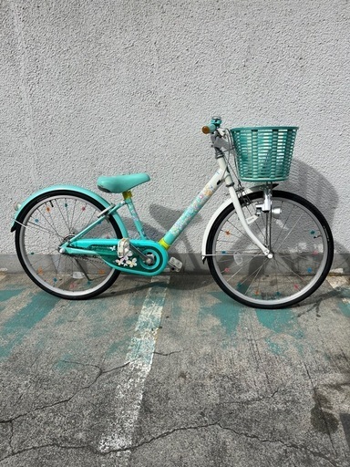 ブリヂストン　エコパル　22インチ　ジュニア自転車　補助輪付き