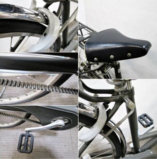 直接引取歓迎 ブリヂストン STEPCRUZ 27インチ 3段変速自転車 鍵付き