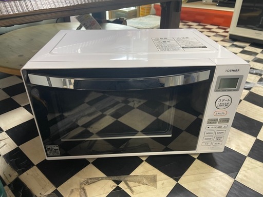【リサイクルサービス八光】2020年製　東芝　単機能レンジ フラットタイプ  17L ホワイト ヘルツフリー ER-SS17A-W