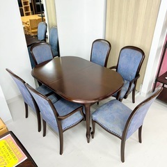 【美品‼️】定価75万♪ マルニ木工 伸長式6人掛けダイニングテーブルセット ベルサイユシリーズ -万年筆まとめ