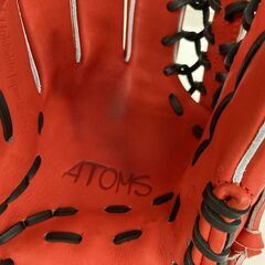 ATOMS　左投げ用グローブ　寺田レザー　外野用