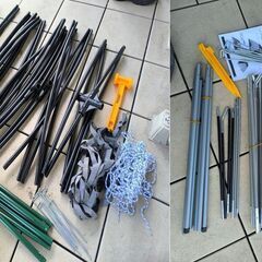 【直接手渡し限定】キャンプセット　コールマン　テント　タフワイドドーム300　タープ　パーティーシェード360　ペグ　マット2ヶ