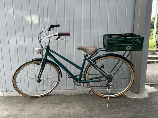 自転車　6段変速　レトロデザイン　おしゃれ