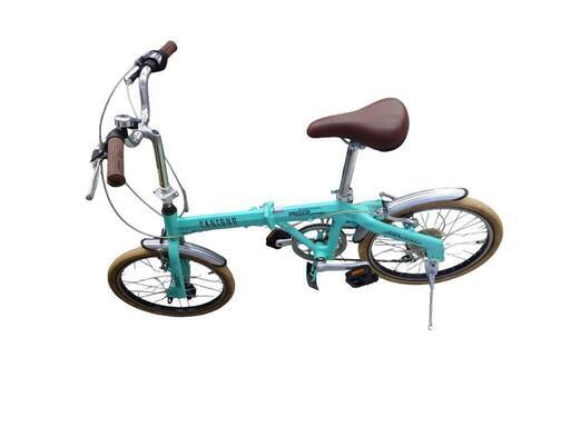 【売り切れ】CARIBOU　折りたたみ自転車　エメラルドグリーン