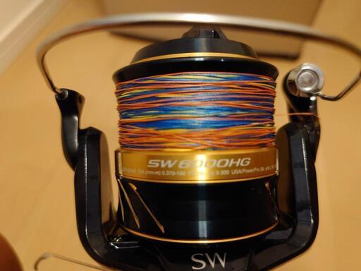 中古　SHIMANO　スフェロス sw 6000HG　GOSENのＰＥ3号糸巻き済　交渉中