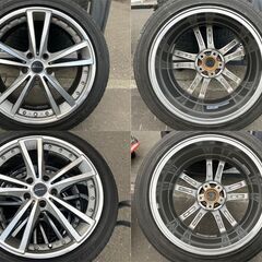 ☆シュナイター☆18インチ ホイール 18×7.5J +53 114.3 インチアップ 