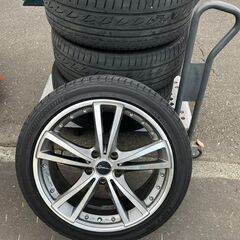 ☆シュナイター☆18インチ ホイール 18×7.5J +53 114.3 インチアップ 