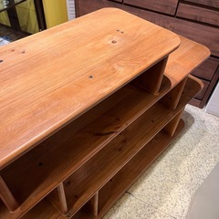 【池上店】　廃盤　廃番　希少　アクメ　アクメファニチャー　acme　furniture　POCATELLO SHELF 2018 ポカテロシェルフ オーク材 ヴィンテージ 3段シェルフ 14万 無垢材　ビンテージ　カントリー オーク  シェルフ　棚　ラック　飾り棚　間仕切り　パーテーション　サイドボード　オープンシェルフ　ローボード　カウンター　