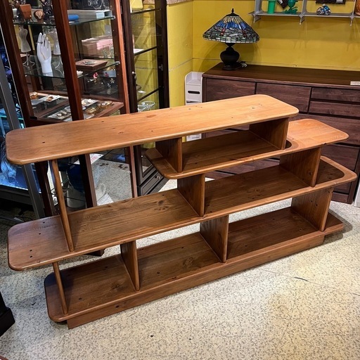 【池上店】　廃盤　廃番　希少　アクメ　アクメファニチャー　acme　furniture　POCATELLO SHELF 2018 ポカテロシェルフ オーク材 ヴィンテージ 3段シェルフ 14万 無垢材　ビンテージ　カントリー オーク  シェルフ　棚　ラック　飾り棚　間仕切り　パーテーション　サイドボード　オープンシェルフ　ローボード　カウンター