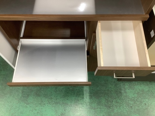 家具ならトレファク吉川店！！ B-COMPANY レンジボード　ブラウン×シルバー 家具ならトレファク吉川店！！ B-COMPANY レンジボード ブラウン