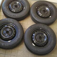 スチールホイール ミシュラン バリ山145/80R13 ダイハツ スズキ