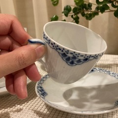 ロイヤルコペンハーゲン　プリンセス3個set　ソーサー&カップ