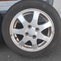 アルミホイール（ダイハツ純正）とYOKOHAMAタイヤ155/65R13 75S 4本